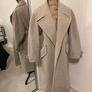 Elegant Beige Men's Trench Coat